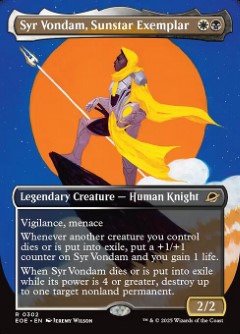 Syr Vondam, Sunstar Exemplar Edge of Eternities Triumphant Card